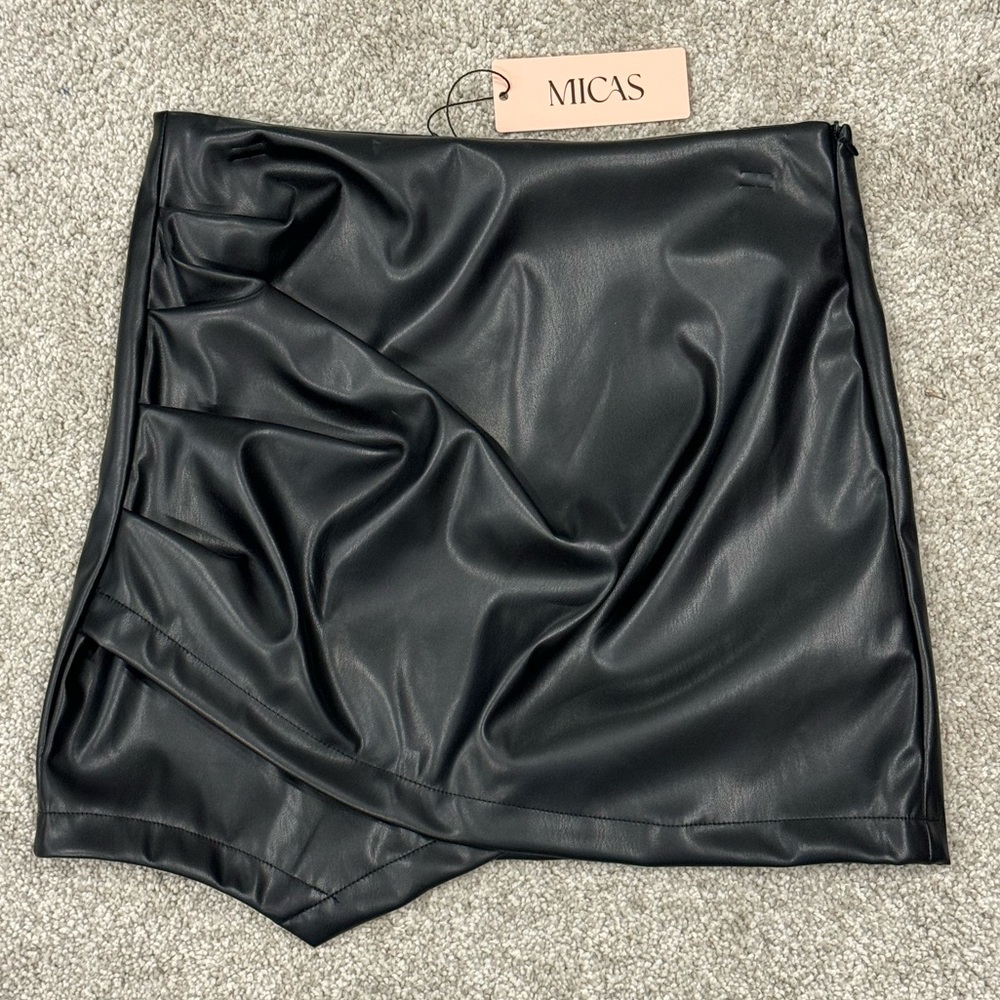 Mini Pleather Skirt